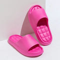 Fashion Women's Slippers Summer Indoor Solid Color Thick Soft Bottom Non-slip Cotton Home Leisure Shoes Couple