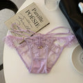 Women's Panties Cotton Bow Belt lace Underpants Female Lace Flower Pattern Underwear For Women Intimate