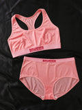 Satin Solid Lingerie Set, Luxurious Feel, Smooth Breathable, Ideal for Women's Casual Sports and Home Commute
