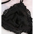 Wireless Bralette for Women Lace Push Up Bra Solid Color Sexy Transparent Lingerie Sexy No Pads Underwear Non-wire Intimates