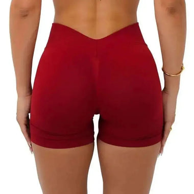 Yoga Gym Shorts Woman Seamless Yoga Shorts Fitness Hip Lifting Workout Short Leggings Scrunch Butt V Waist Training Sports Shorts