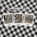 Polka Dot Canvas Tote Bag For Women Large Capacity Striped Plaid Shoulder Style