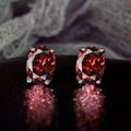 New Oval Cubic Zirconia Stud Earrings for Women White/Pink/Yellow CZ Minimalist Gift Simple Elegant  Trendy Jewelry