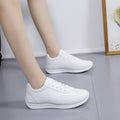 2024 Spring Summer Little White Shoes Female Black Flat Leather Sneakers Loafers Women Casual Shoe Zapatillas Mujer Chaussure