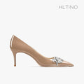 Fashion Celebrity Emerald Sexy Pumps with Crystal Ear of Wheat Women Autumn Spring Shoes Black Luxury Brand Designer Stilettos