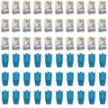 Boots RJ45 Strain Relief Cat6 Shielded RJ45 Pass Through Connectors with Strain Relief Boots Cat6 Ethernet Modular Plug Network Cable, Supports 10Gbps