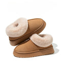 Women's All Inclusive Cotton Slippers Plush Autumn and Winter Outdoor Wear Thick Soled Indoor Snow Boots with Plush Cotton Shoes