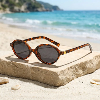 Women sunglasses 2026 oval 2026 vintage retro oval sunglasses for women men trendy luxury brand designer uv400 sunshade sun glasses drive beach eyewear