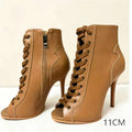Women Pump Dance Heels Differenct Colors 9.5cm 11cm High Quality Made Real Genuine Leather Latin Jazz Dance Shoes For Woman