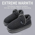 Cozy Fleece Indoor Slippers Men Women Anti-Slip Silent Thick Sole Soft Warm Cotton Shoes Autumn Winter Couple Home Footwear
