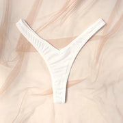 Sexy Low-rise Thong Breathable Cotton Crotch Antibacterial Women Thong Soild Color Sexy Female Lingerie Women Panties Underwear