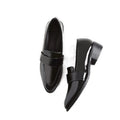 Women Shoes Spring Autumn 2022 New Black Pointed British Style Small Leather Shoes Loafers Shoes Single Shoes Vulcanize Shoes