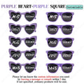 Party Bachelorette Glasses 10-60Pcs Personalised Wedding Sunglasses Custom Heart Shaped Sunglasses Wedding Gifts for Guests Bachelorette Party Glasses
