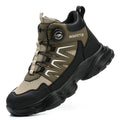 Boots Men Safety Rotation button Work Safety Boots Men Steel Toe Work Shoes Anti-smash Anti-puncture Protective Men Safety Shoes Size 47 48