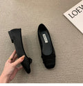 New Elegant Ballet Shoes Woman Classic Square Toe Bowtie Ballerina Flats Ladies Soft Loafers Comfortable Flat Shoes Ladies Shoes