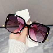 Large Frame Square Frame Rice Nail Sunglasses for Women 2026 Fashion DS-7169 New Style