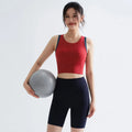 Women's Workout Sports Bra Summer Breathable Racerback Yoga Running Top