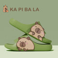 Cute Capybara Slippers Women Men 3.0CM Thick Sole Bathroom Shoes Soft EVA Non-Slip Shower Slides Indoor Home Casual Footwear