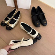 2026 Women's Casual New Single Shoes Color Matching Flat Soles Spring Comfortable and Versatile High-end Flat Shoes