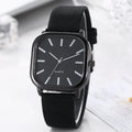 Women Watch Soft Leather Strap New Arrived Simple Square Quartz Wristwatch Fashion Exquisite Casual Watches Unisex Clock Relojes