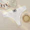 Victoria Secret Shine Script Thong Panty Hot Women Sexy Lingerie Underwear VS