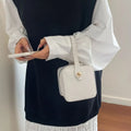 Fashionable PU Leather Shoulder Bag Mini Zipper Crossbody Bag Women's Handbag Daily Use