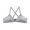 Comfort Lingerie Cotton Bras For Women Thin Style Unlined Bralette Sexy Deep V Triangle Cup Cross Beauty Back Bra бюстгальтер