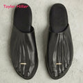 Metallic Toe Embossed Mules Women Chic Five-Toe Slip‑On Casual Summer Street styleClassy Ladies Backless Slide Sandals