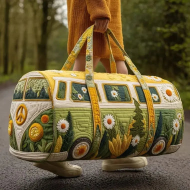 Quilted Duffle Bag Large Capacity 3D Quilting Craft Travel Duffel Bag Tote Bags Short-distance Handbag