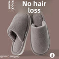 New Indoor Cotton Slippers Unisex Plush Home Shoes Anti-Slip Warm Silent for Men And Women Daily Casual Style Mat Slipper
