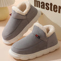 Bebealy Winter Fur Men Slippers Men Shoes Outdoor Nonslip Short Plush Men Slippers Casual Fuzzy House Ankle Men Boots Flat Shoes
