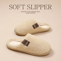 Winter Warm Plush Slippers For Women Men Soft Thick Sole Non-Slip Silent Indoor Home Cotton Shoes Casual Couple Footwear