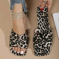 Plus Size Women's Sandals Trendy Knitted Flat Bottom Casual Couple Beach Shoes Summer Outerwear Comfortable Sandals for Women
