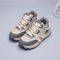 Women's Sports Shoes Tennis Thick-soled Plus Velvet Warm Winter New Fashion Running And Heightening Sports Shoes