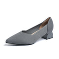 Square heel casual shoes for women, flying woven single shoes