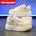 Children Roller Skates Fashionable Casual Boys Lace Up Leather Breathable Four Wheeled Shoes Girls Outdoor Dual-use Board Shoes