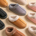 Autumn and Winter Slippers Women's Indoor Home Comfortable Fashion All-match Plush Warm Slippers Unisex Home Shoes for Winter