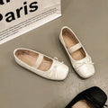 Vintage Spring Slip On Women Ballet Flats Comfort Square Toe Soft Sole Leather Shoes Ladies2026Dress Mary Jane Shoes