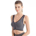 Front Zip Sports Bra High Impact Support Breathable Wire Free Running Yoga Top for Women