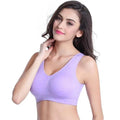 Women's Sports Bra S-7XL Plus Size Thin Non-underwire Bra Zero Bondage Women's Underwear Sports Yoga Wireless Vest Seamless Adjustable Brassiere