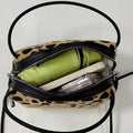 Women'S Handbag 2026 Small Square Bag Leopard Print Design Minimalist Shoulder Bags Commuter Frosted Mini Crossbody Bags