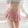 Ultrashort Jk Skirts Plaid Cosplay Skirt Porn Summer Schoolgirl Pleated Skirts Japanese Style Women Clubwear Sexy Mini Skirt