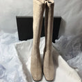 Square Toe Sexy High Heel Knee-high Boots2026 Autumn Luxury Brand Women's Warm Suede High Boots Walking Dress Slim Women's Boots