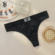 Victoria Secret Shine Script Thong Panty Hot Women Sexy Lingerie Underwear VS