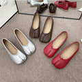 2026 New Style Tabi Ninja Shoes Women Cozy Leather Flats Split Hoof Toe Loafers Femme Mary Jeans Mocasines Ladies Ballerina Shoe