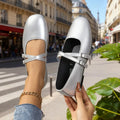 Classic Retro Mary Jane Flat Shoes Fashionable New Women'S Casual Shoes Square Toe Straight Buckle Shallow Mouth Work Shoes