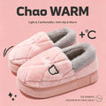 Winter Warm House Slippers for Men Women Cute Bear Plush Lining Indoor Shoes Thick Soft Sole Fuzzy Comfortable Home Footwear