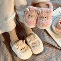 Women Lovely Sheep Fluffy Slippers Men Fashion Animals Non-slip Plush Slides Lovers Soft Warm Cartoon House Shoes For Winter