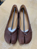 Fashion Soft Leather Women Ballet Flats Spring Comfortable Walking Lazy Loafers Casual Girls Dance Shoes big size 41.42.43