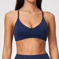 Women Sports Bra Gym Top Women Seamless Yoga Underwear Running Back Cross Yoga Vest Shockproof Sports Fitness Women Workout Crop Top